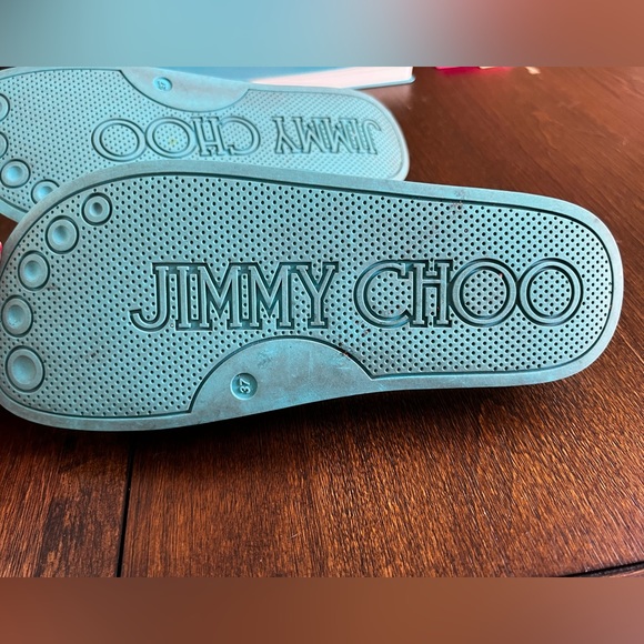 Jimmy Choo Malibu Fitz Monogram Sandals, Size 7 - Picture 8 of 8